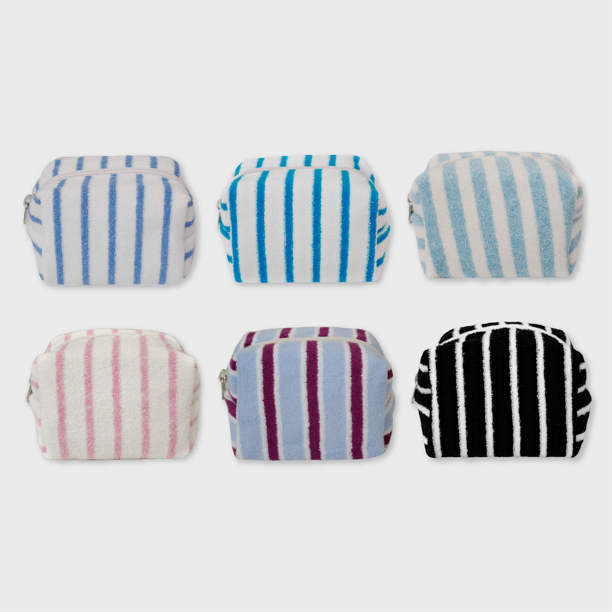 [unfold] stripe terry pouch - Small (6colors)