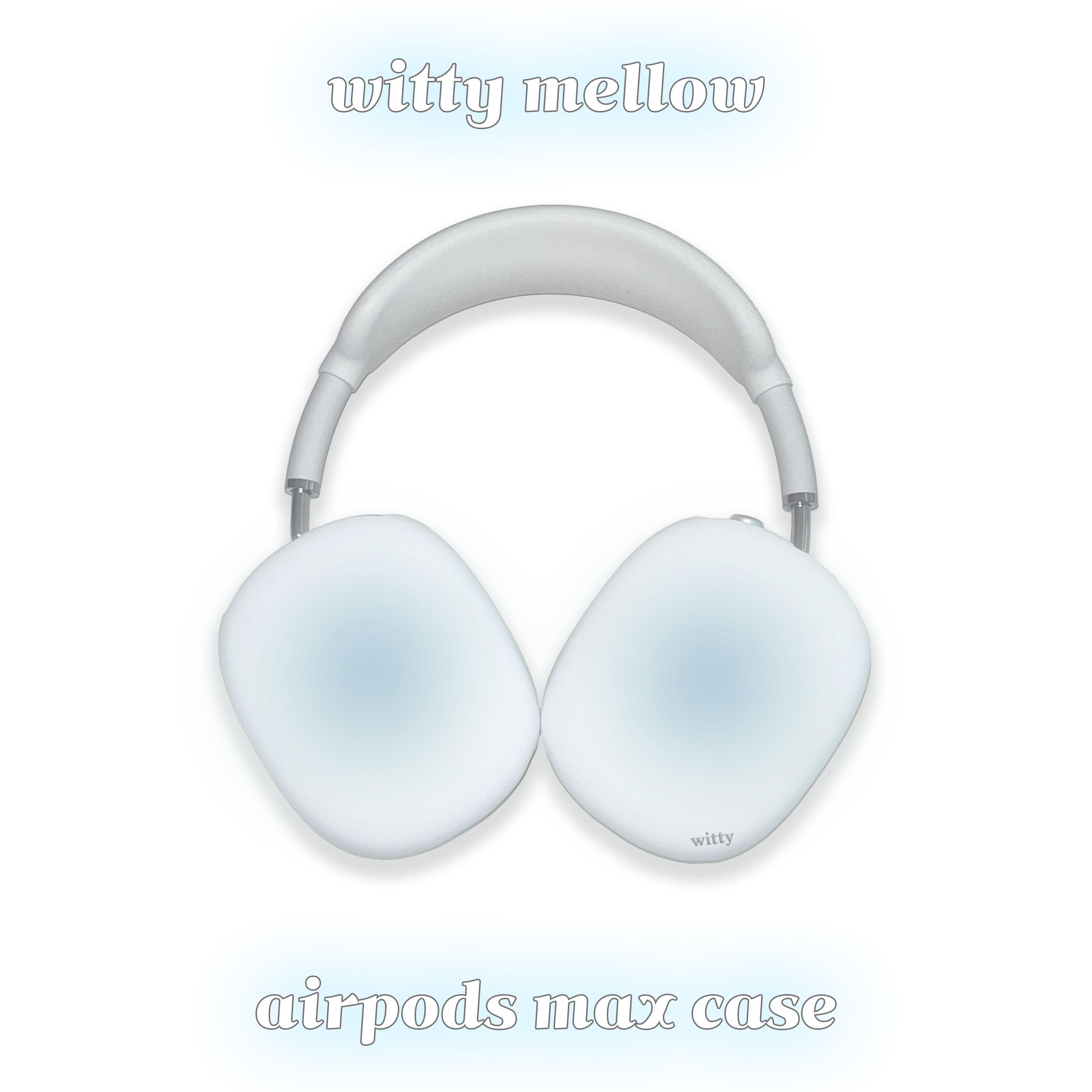 witty mellow airpods max case (blue)