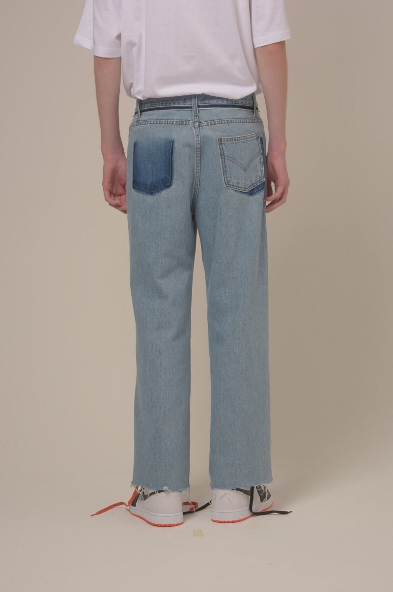 [unisex] color denim pants