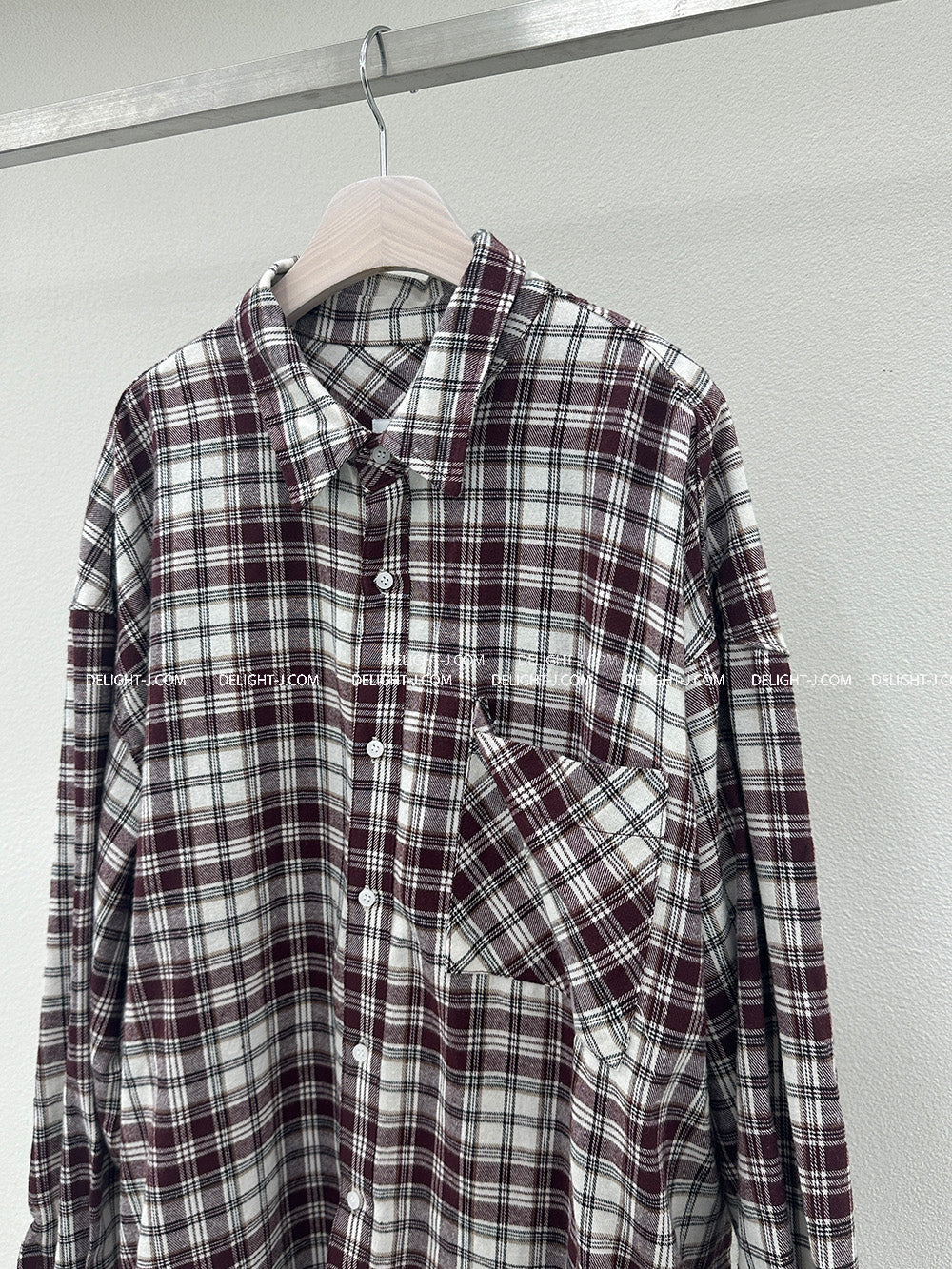 [UNISEX] String checkered shirt