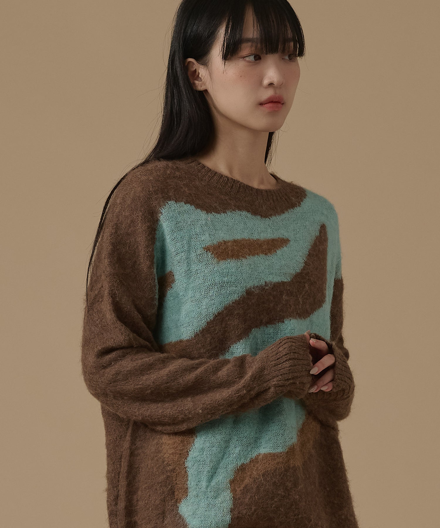 MOHAIR MARBLE KNIT