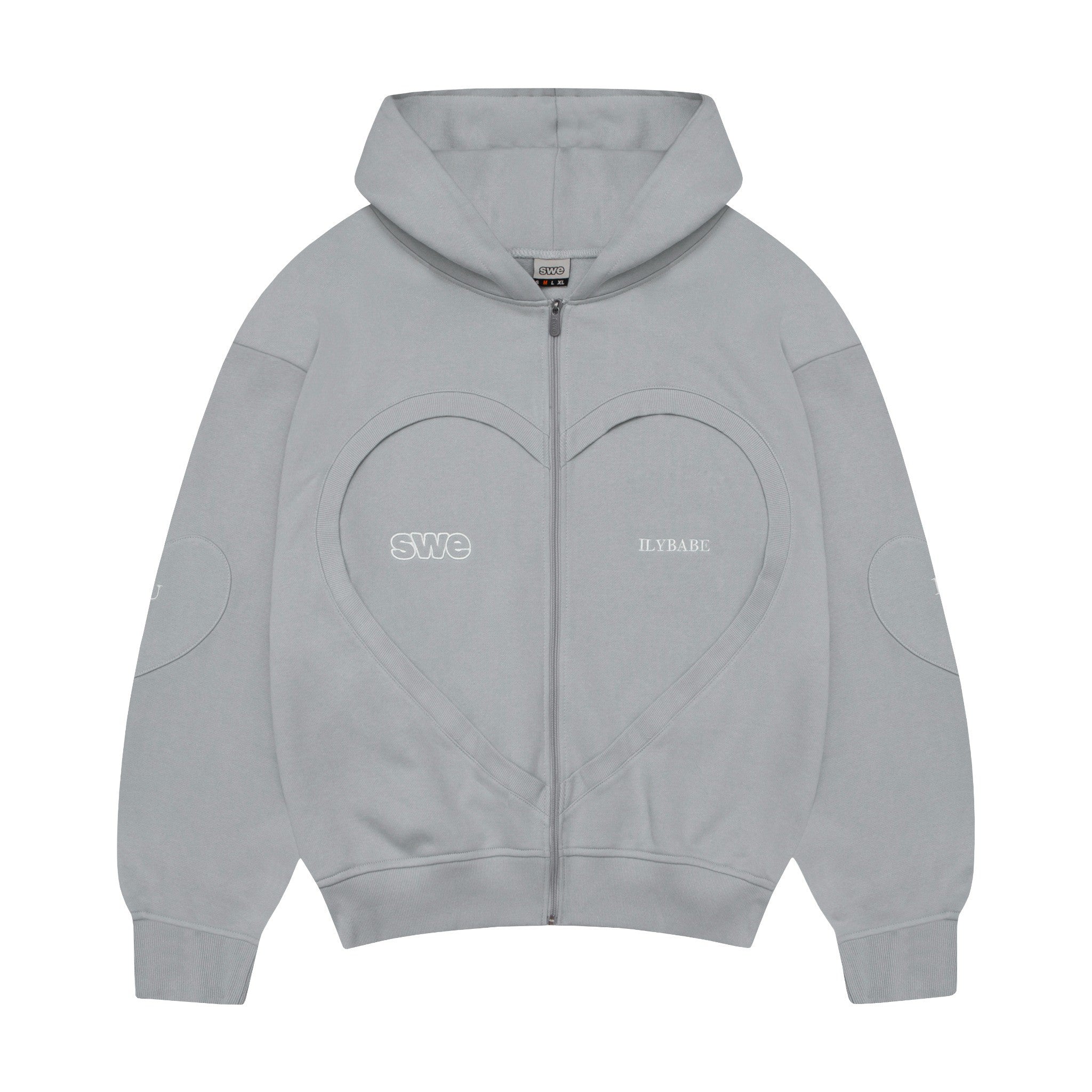 ILY HOODIE ZIP - GRAY