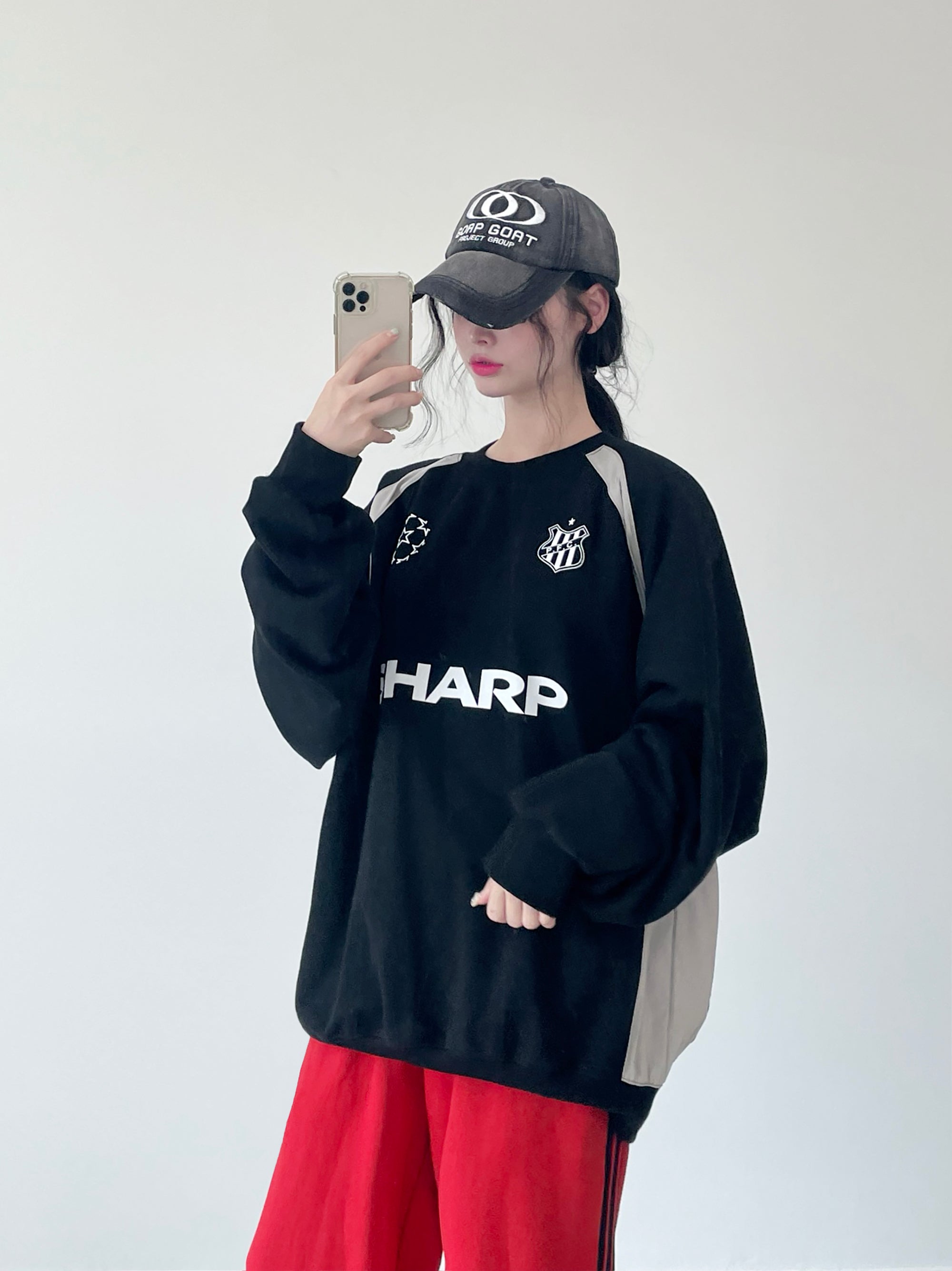 W Block overfit sweatshirt