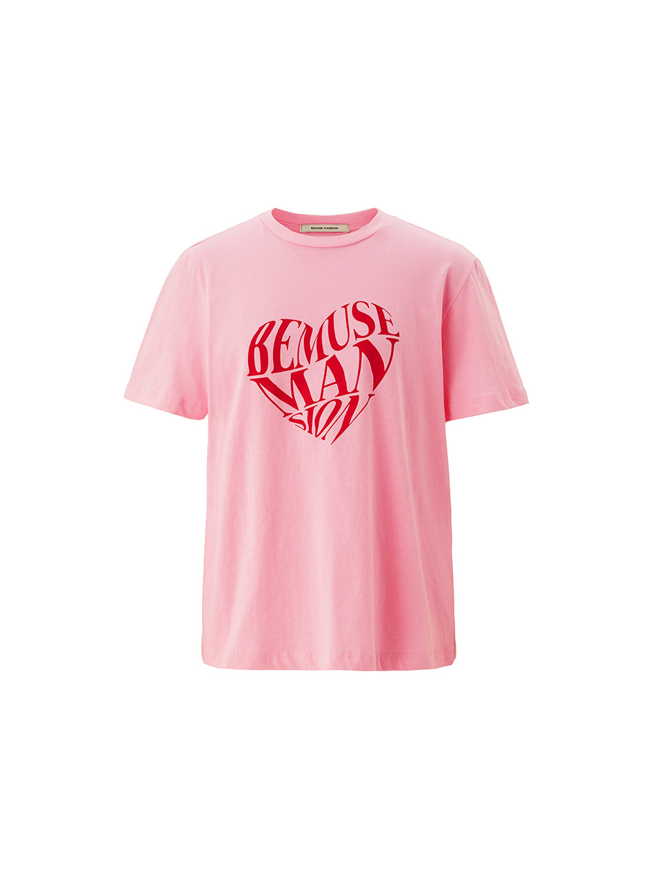 Bemuse heart tee - Baby pink