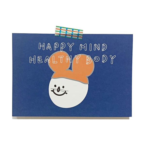 POSTCARD_HAPPY MIND HEALTHY BODY