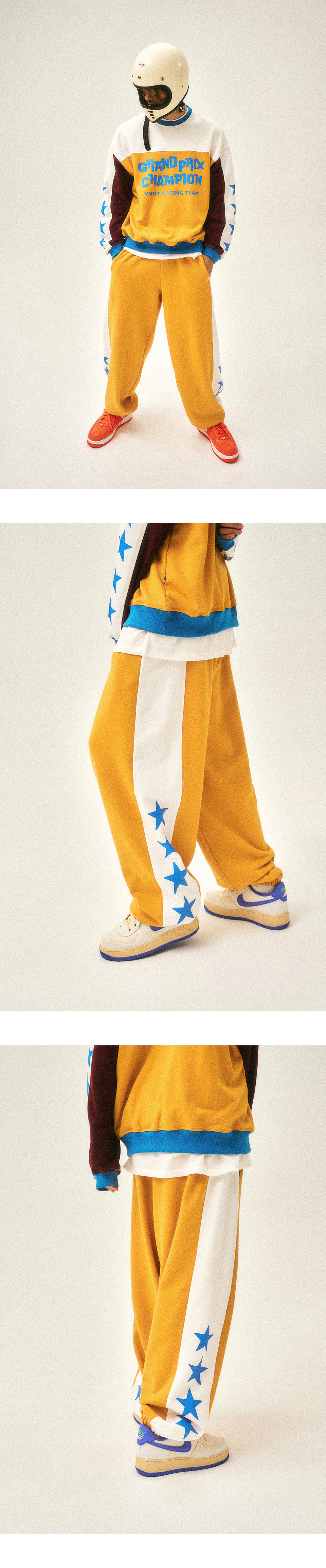 Grand prix star oversize sweatpants_charcoal