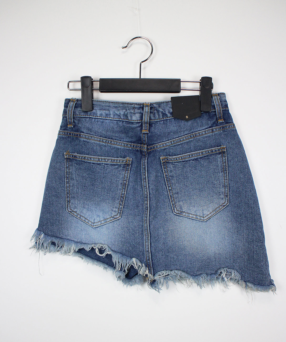 no.802 Unbalance Denim Skirt Pants