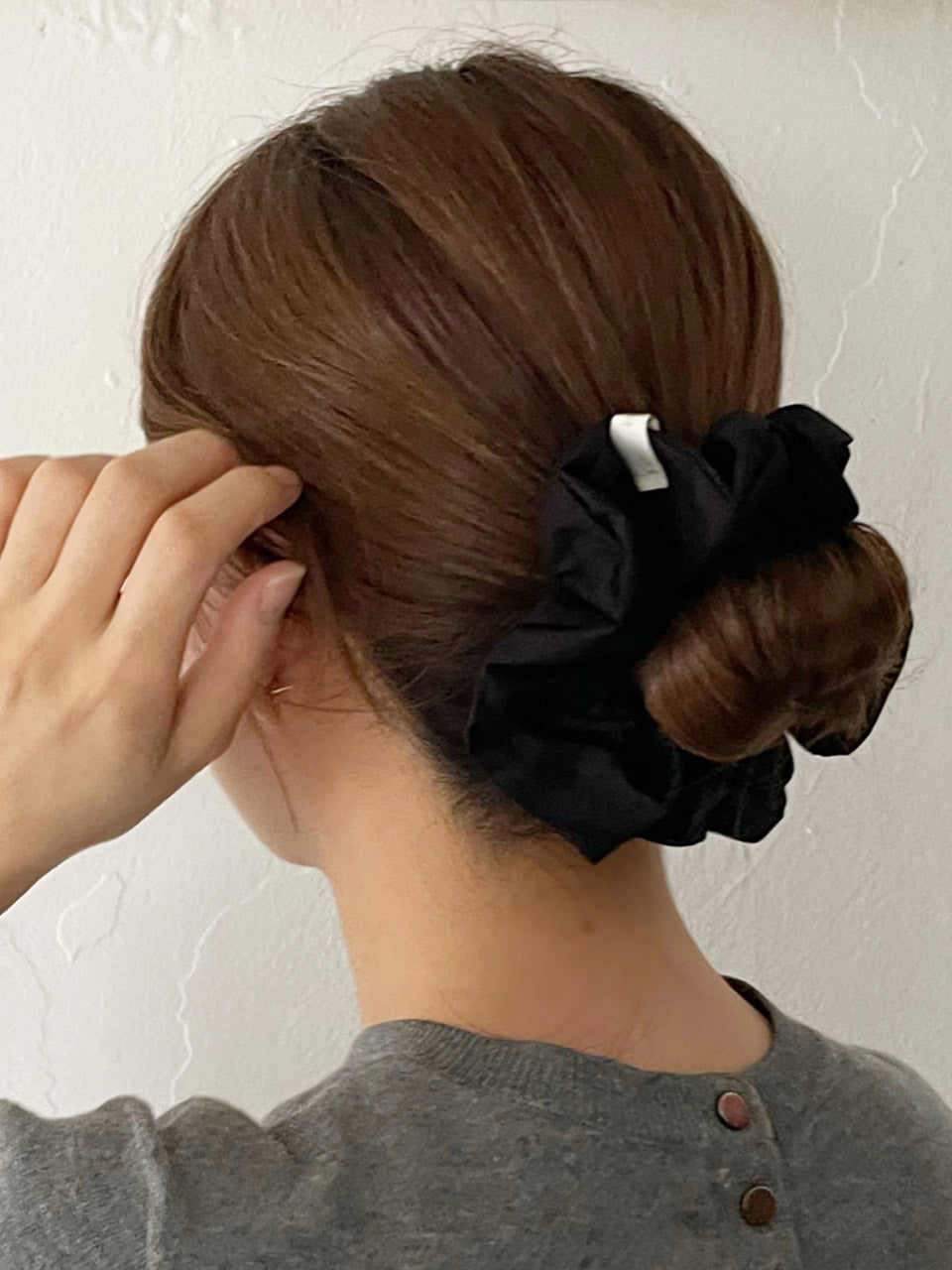 oar Vintage Shirt Scrunchie [Black]