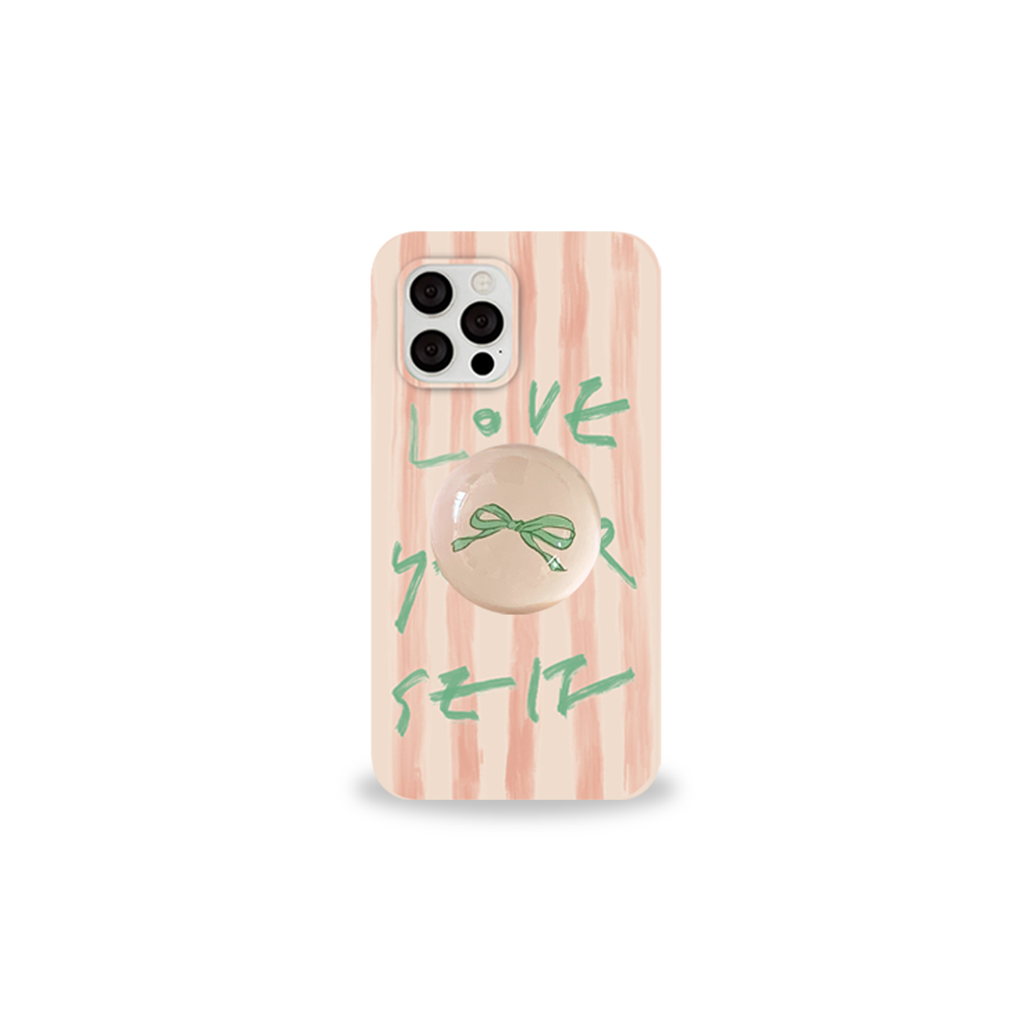 [SET] Present series: Coral letter phone case + griptok