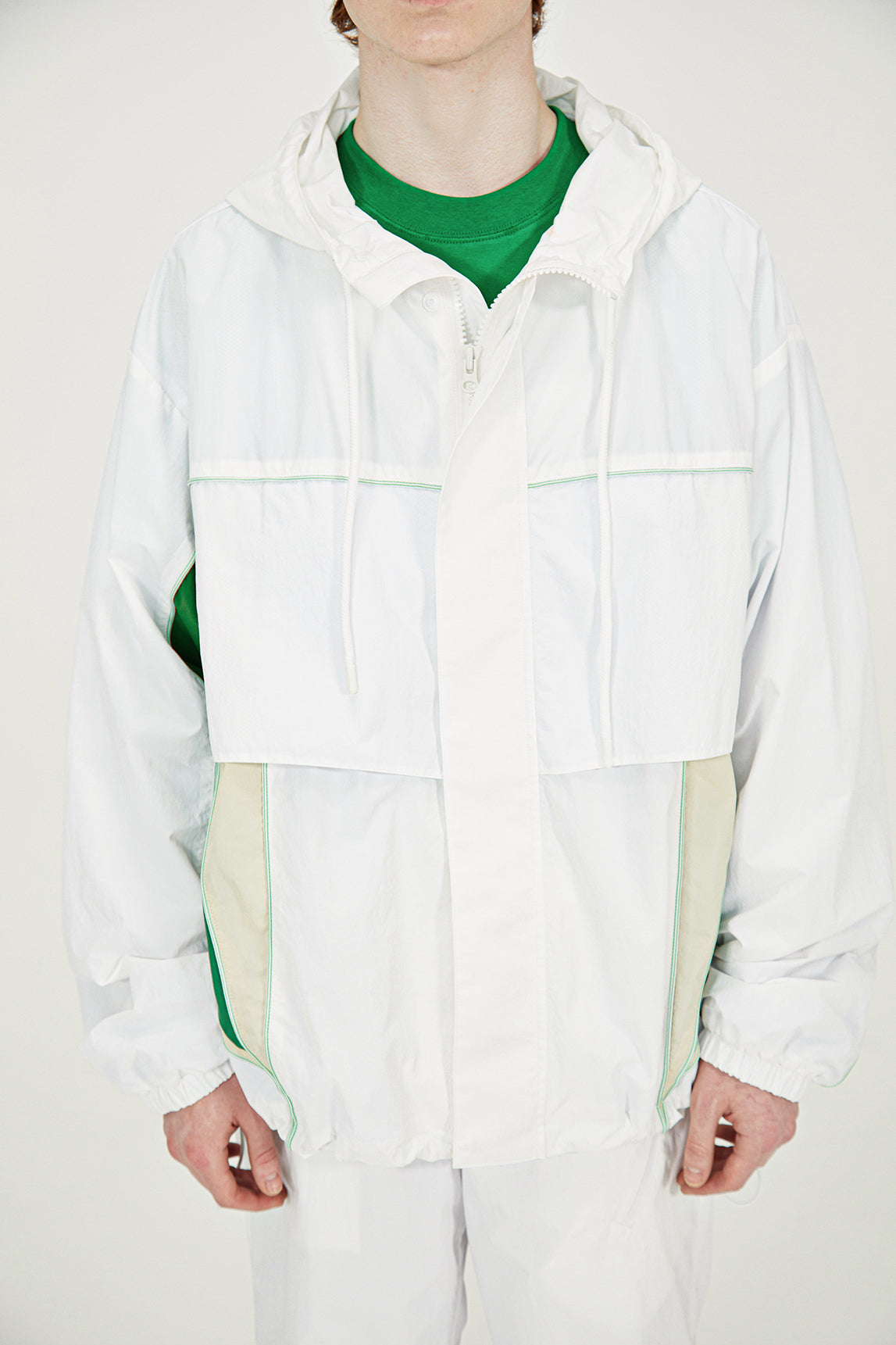 Geometry track jacket (Cloud white)