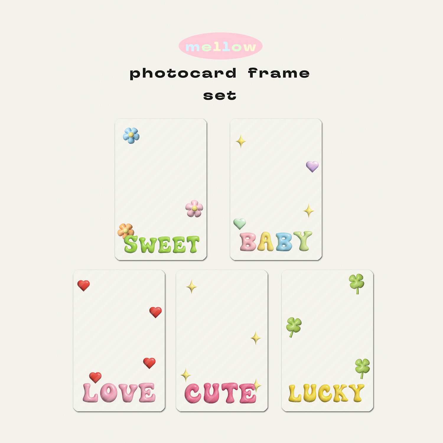 MELLOW photocard frame set