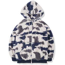 カモボアフリースフードジップアップ / 25P CAMO BOA FLEECE HOOD ZIP UP_CREAM