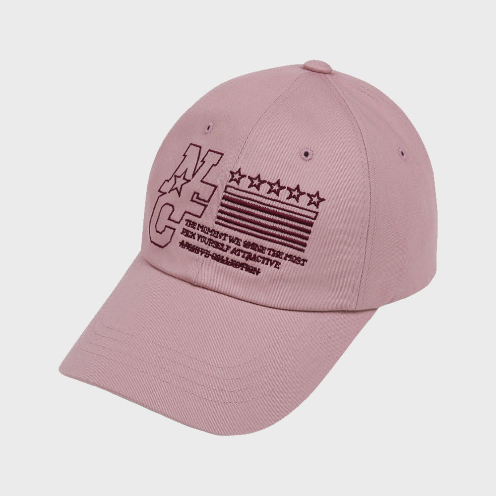 [NF] NFC ARCHIVE BALL CAP (LIGHT PINK)_F23QE901