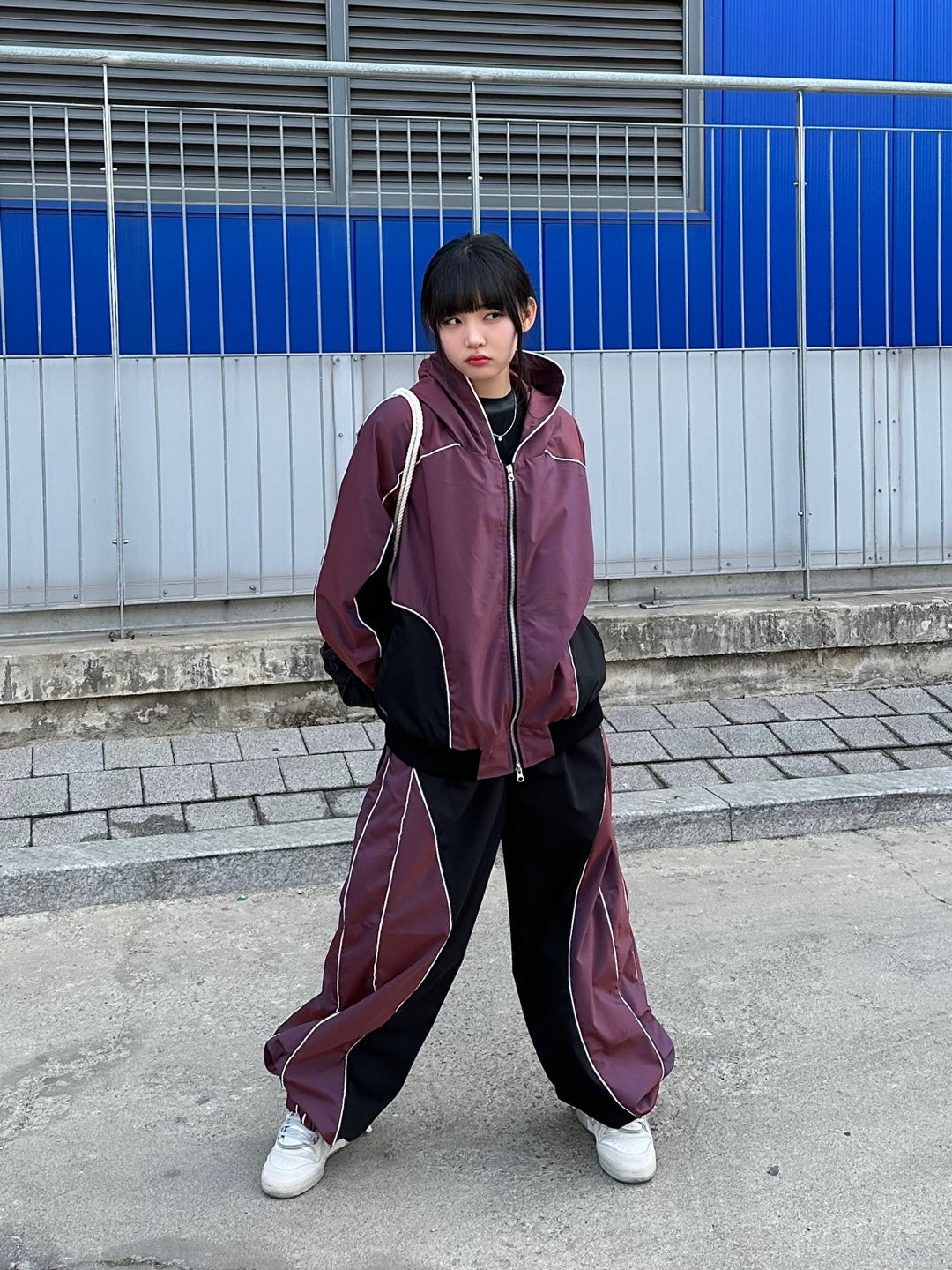 Aurora Piping Hooded Jacket