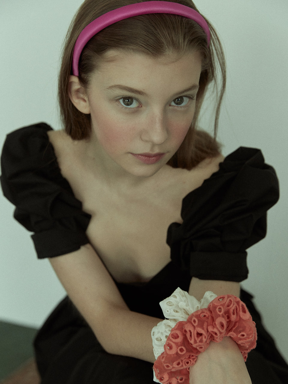 Magenta Pink Satin Headband