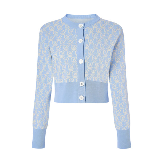 DVRK CROPPED CARDIGAN SET - PLACID BLUE