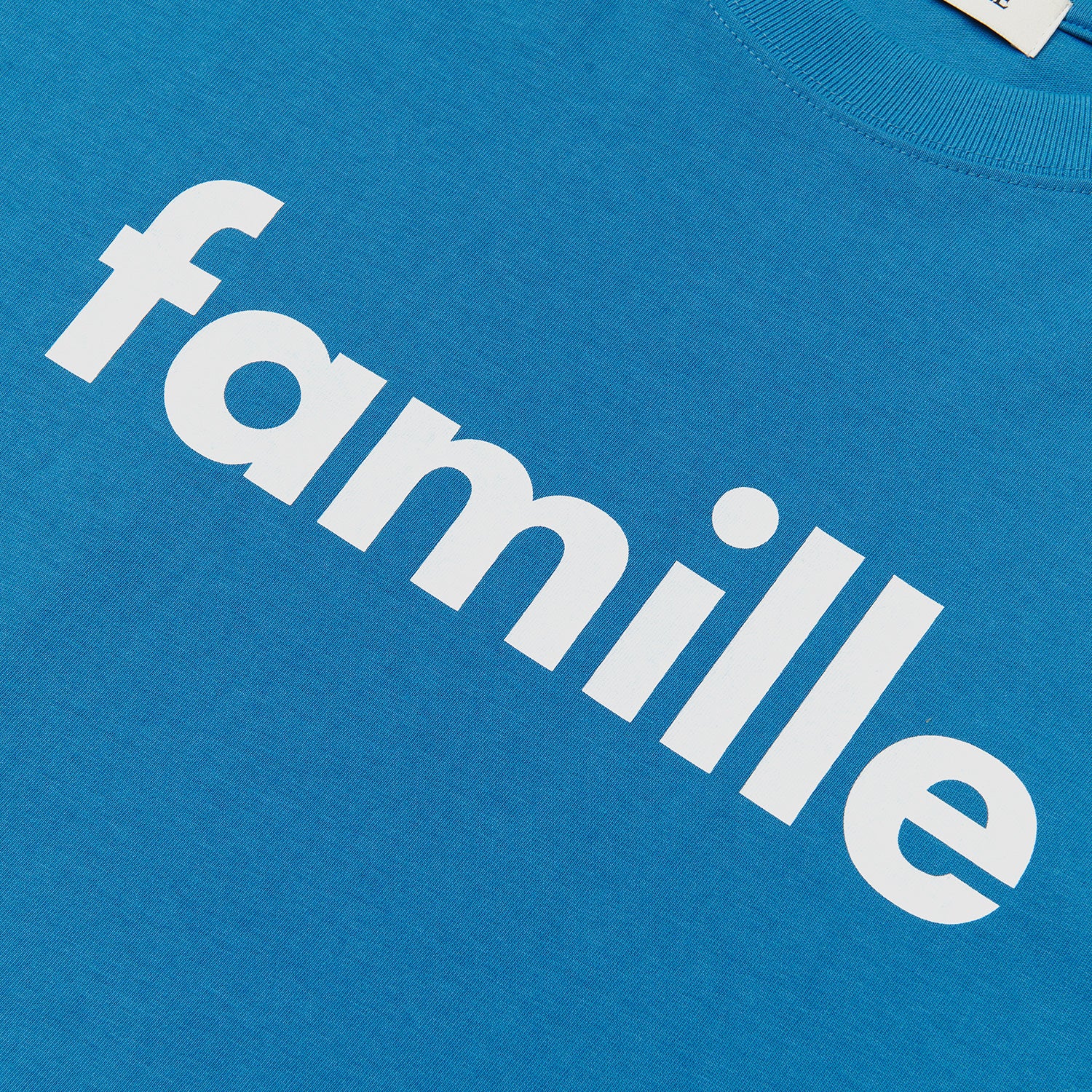 FAMILLE LOGO COTTON T-SHIRT(BLUE)