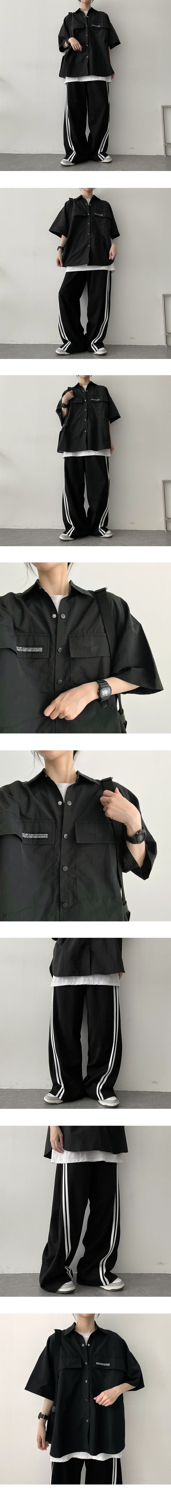 Latu Pocket Snap Short-Sleeved Shirt Jacket