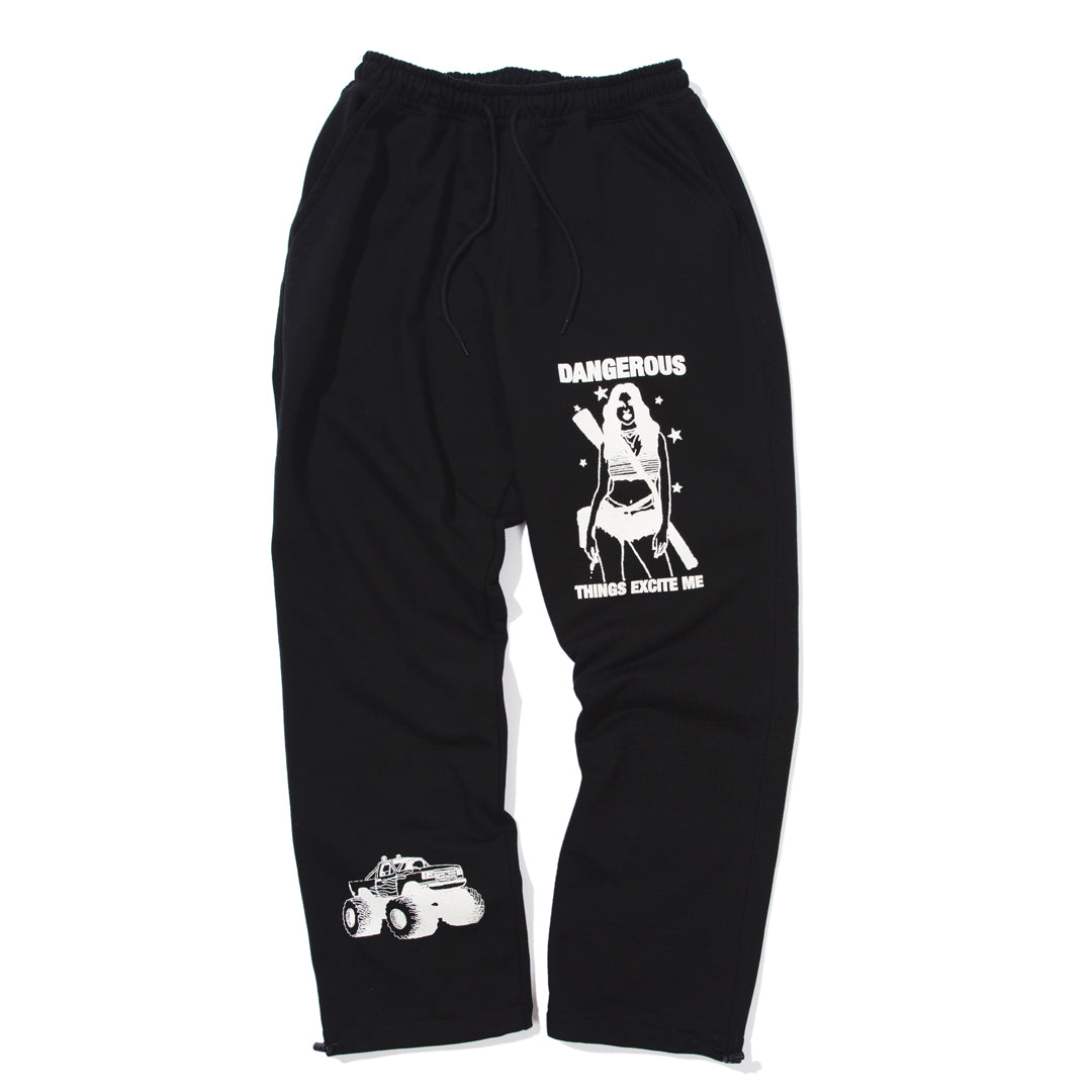 DANGEROUS SWEAT PANTS (BLACK)