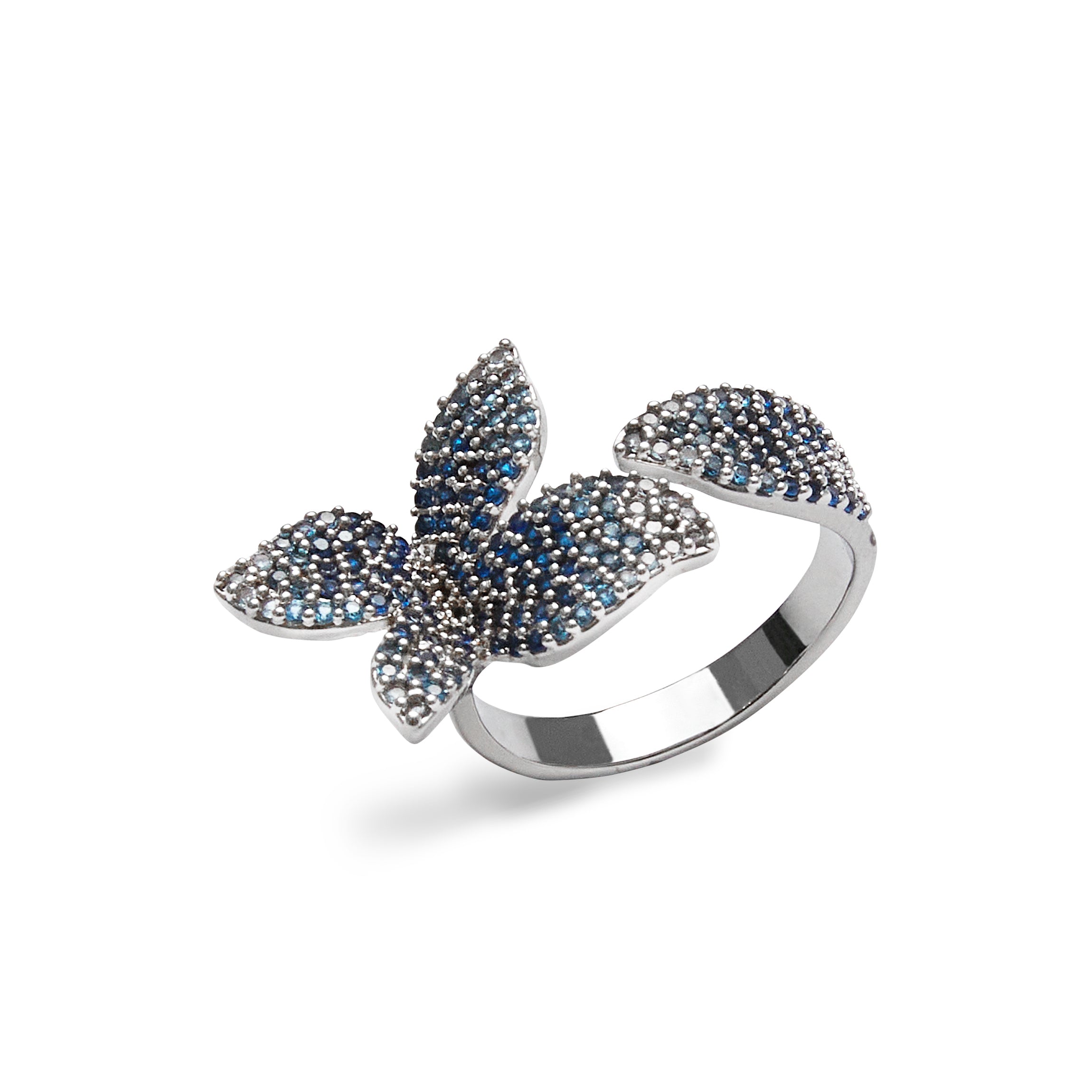 Blue Blossom Ring (silver)