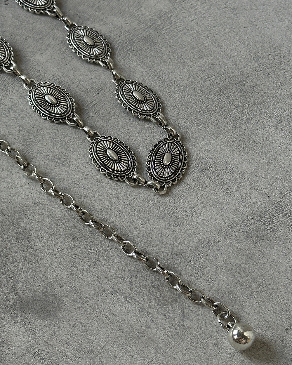 Silver Chain Bohemian Ethnic Belt