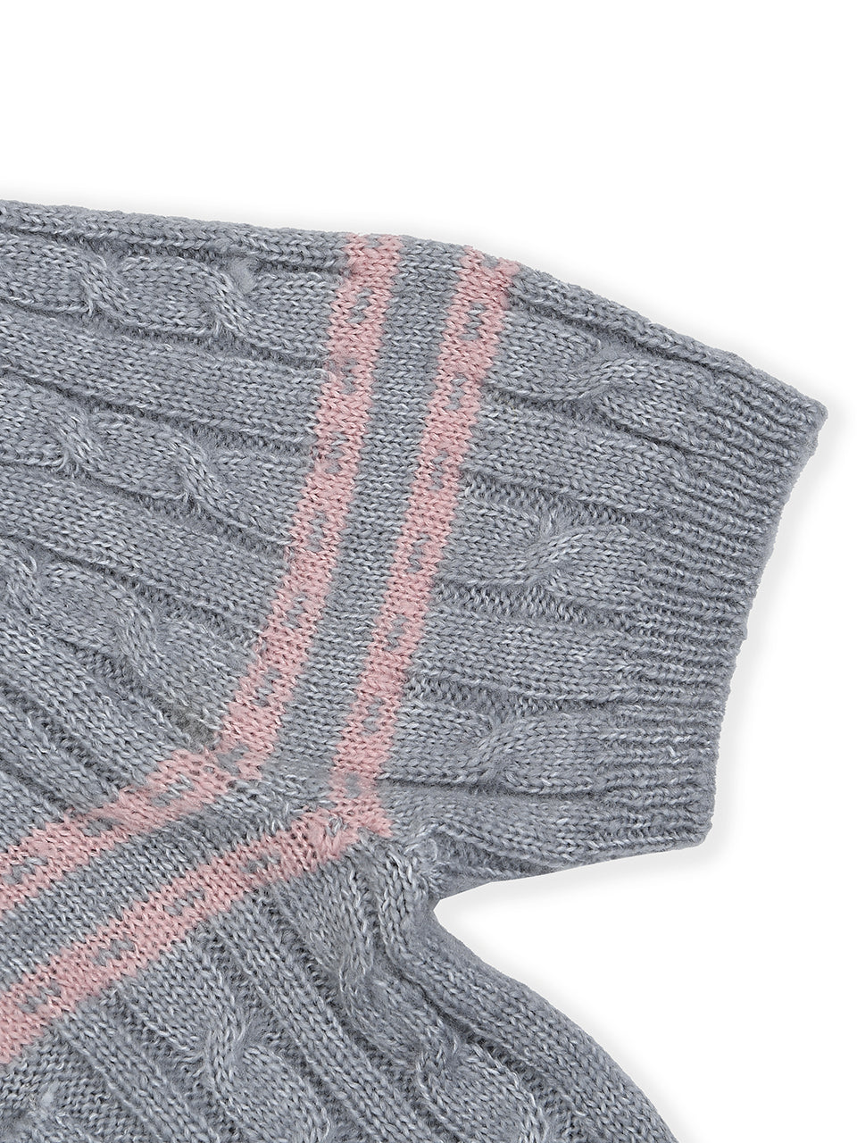 Color Line Twisted Knit (Gray)