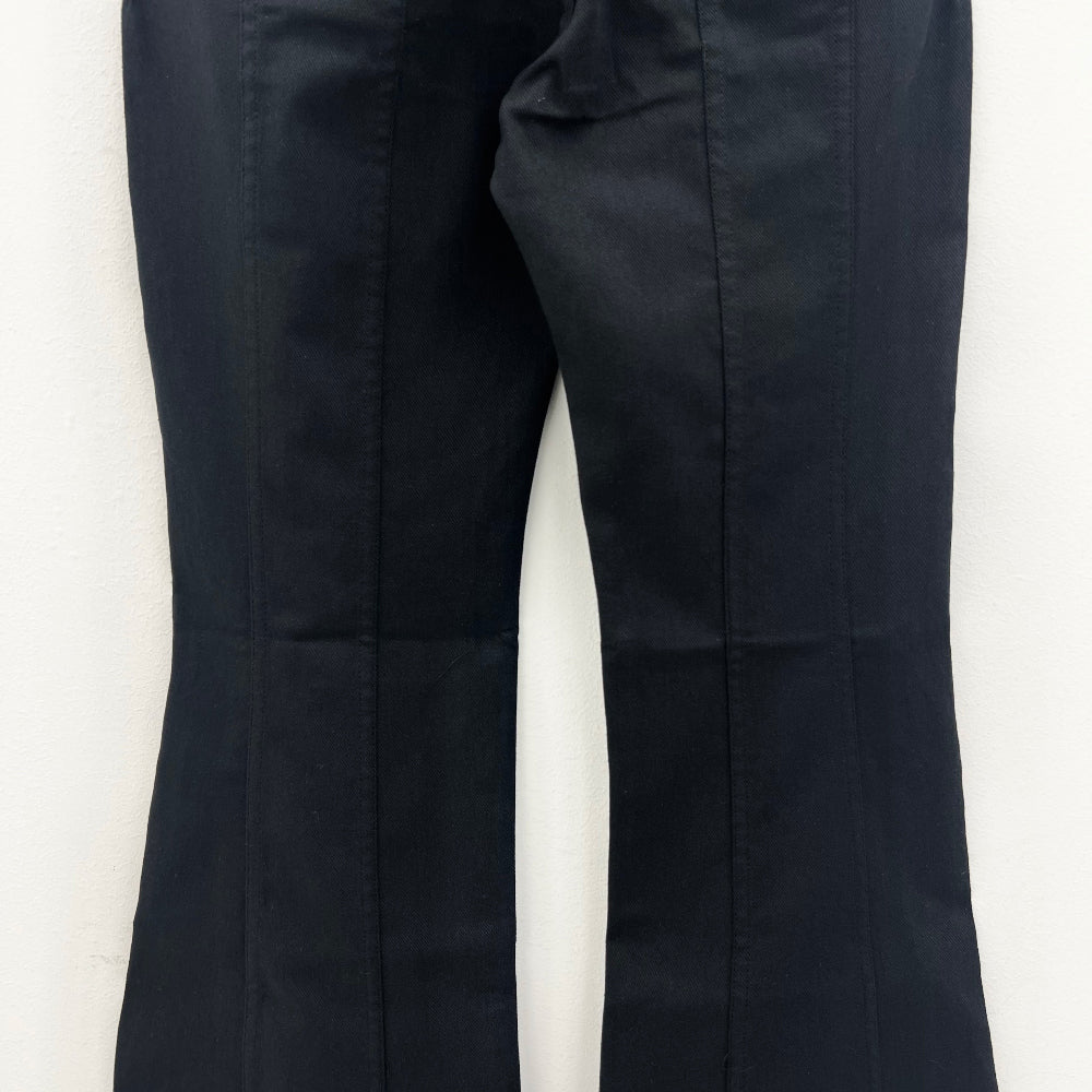 Side cutting line boots-cut cotton pants (2 Color)