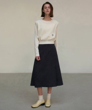 CLASSIC FLARE SKIRT_NAVY