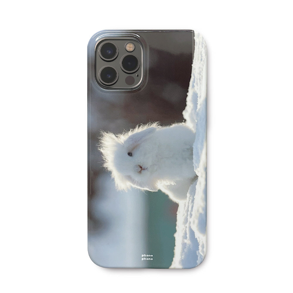 WHITE BUNNY PHONE CASE (HARD)