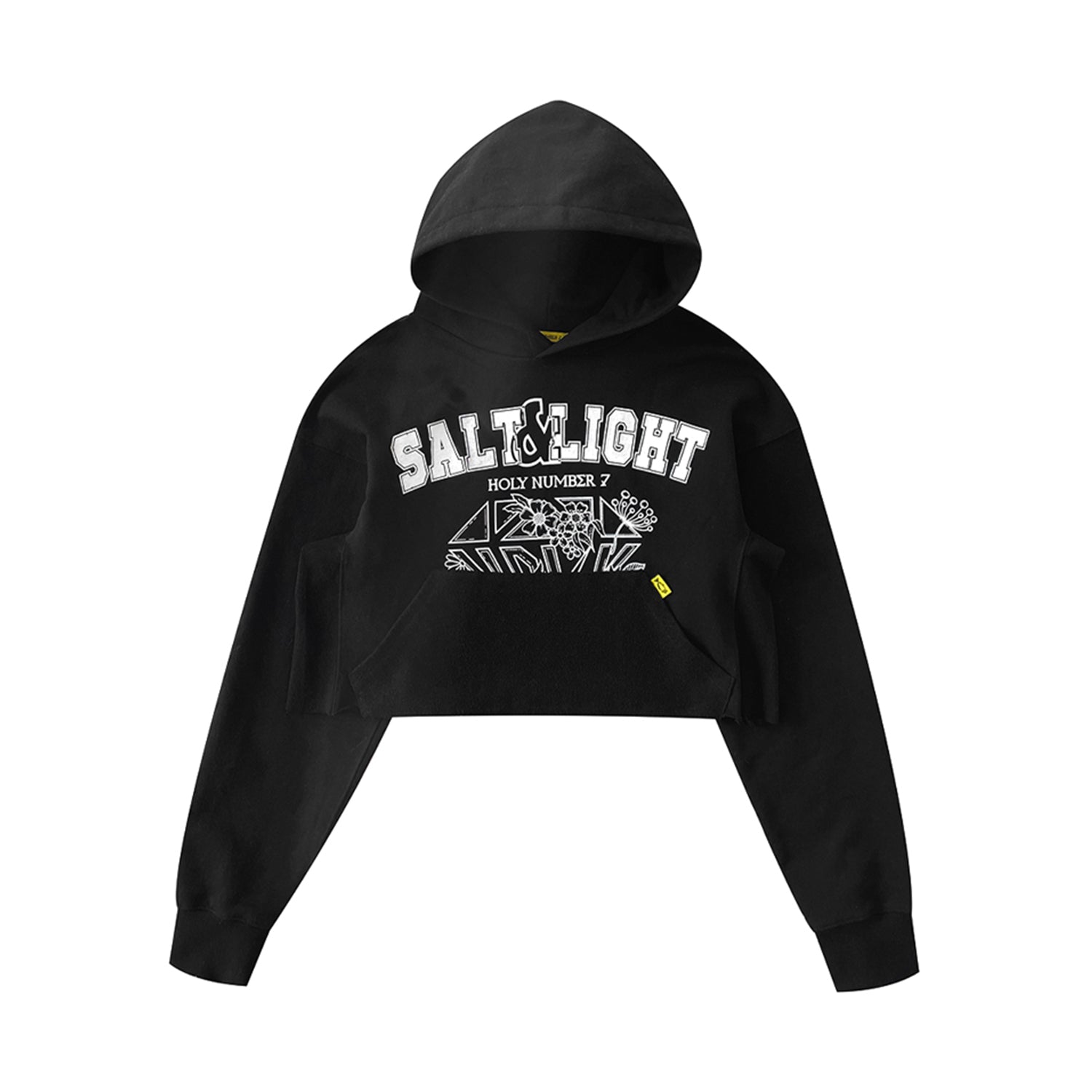 SALT & LIGHT CROPPED HOODIE_BLACK