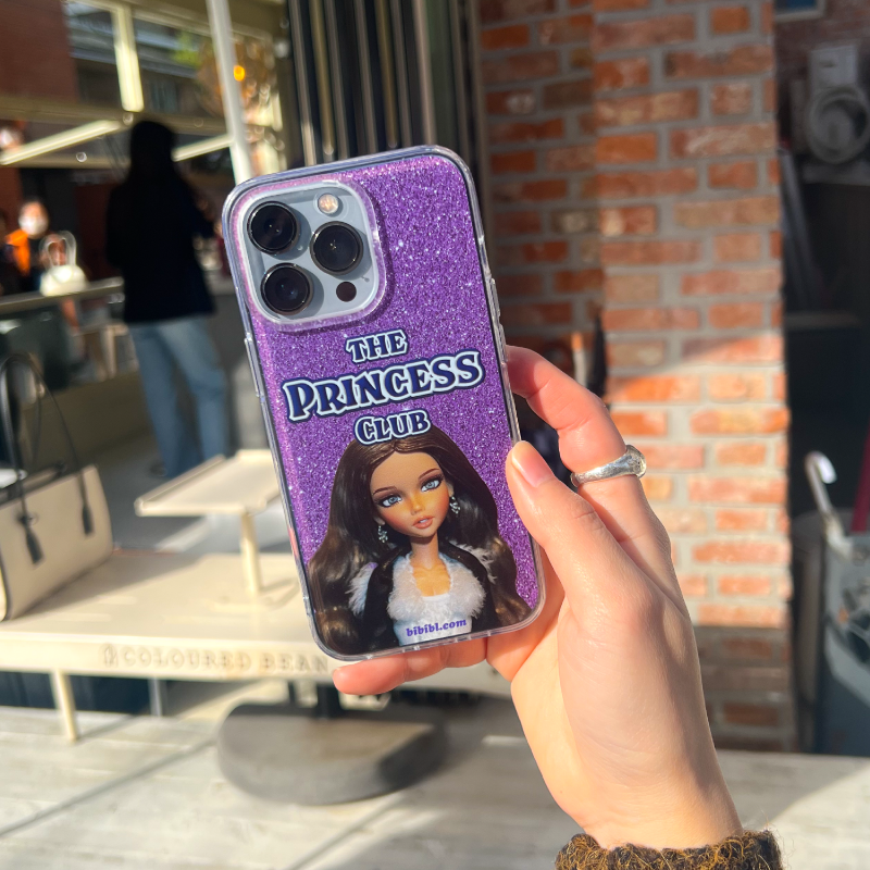 [transparent jelly hard] The Princess Club (Purple) Phone Case