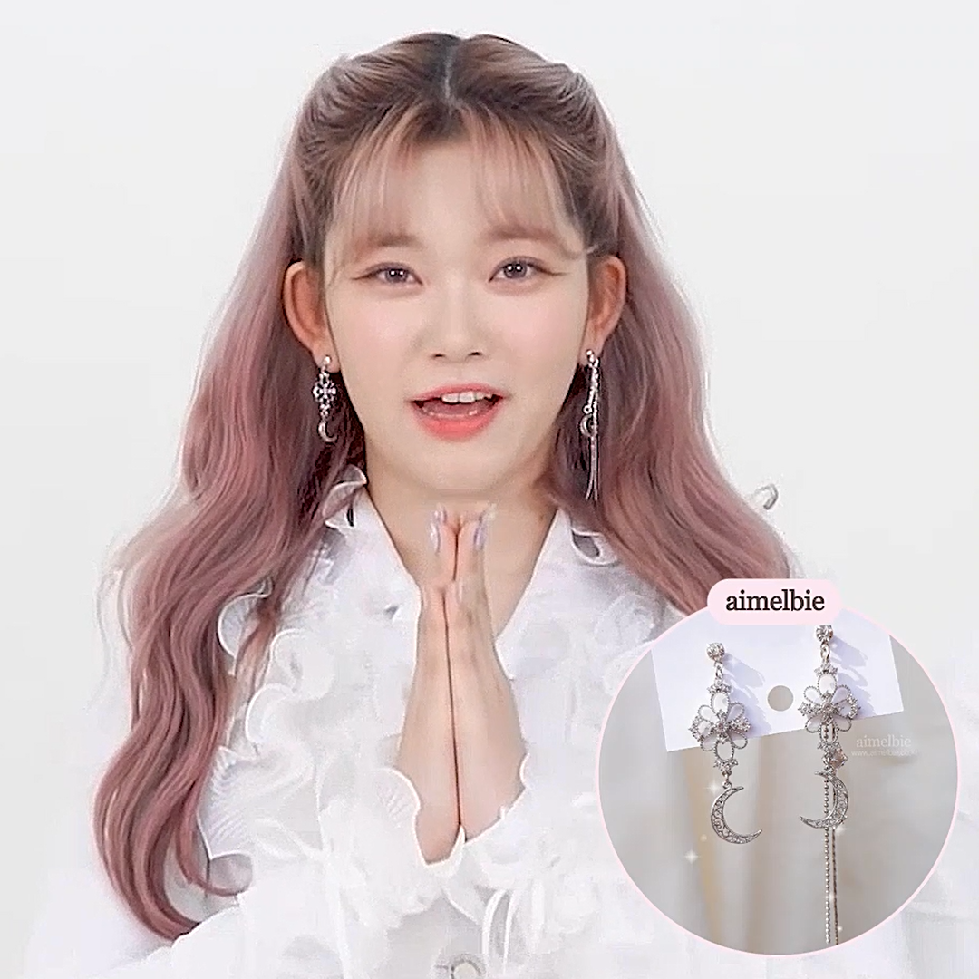  Art Nouveau Moon Earring (Billlie Tsuki, Park Eunbin, Apink Eunji Earring)