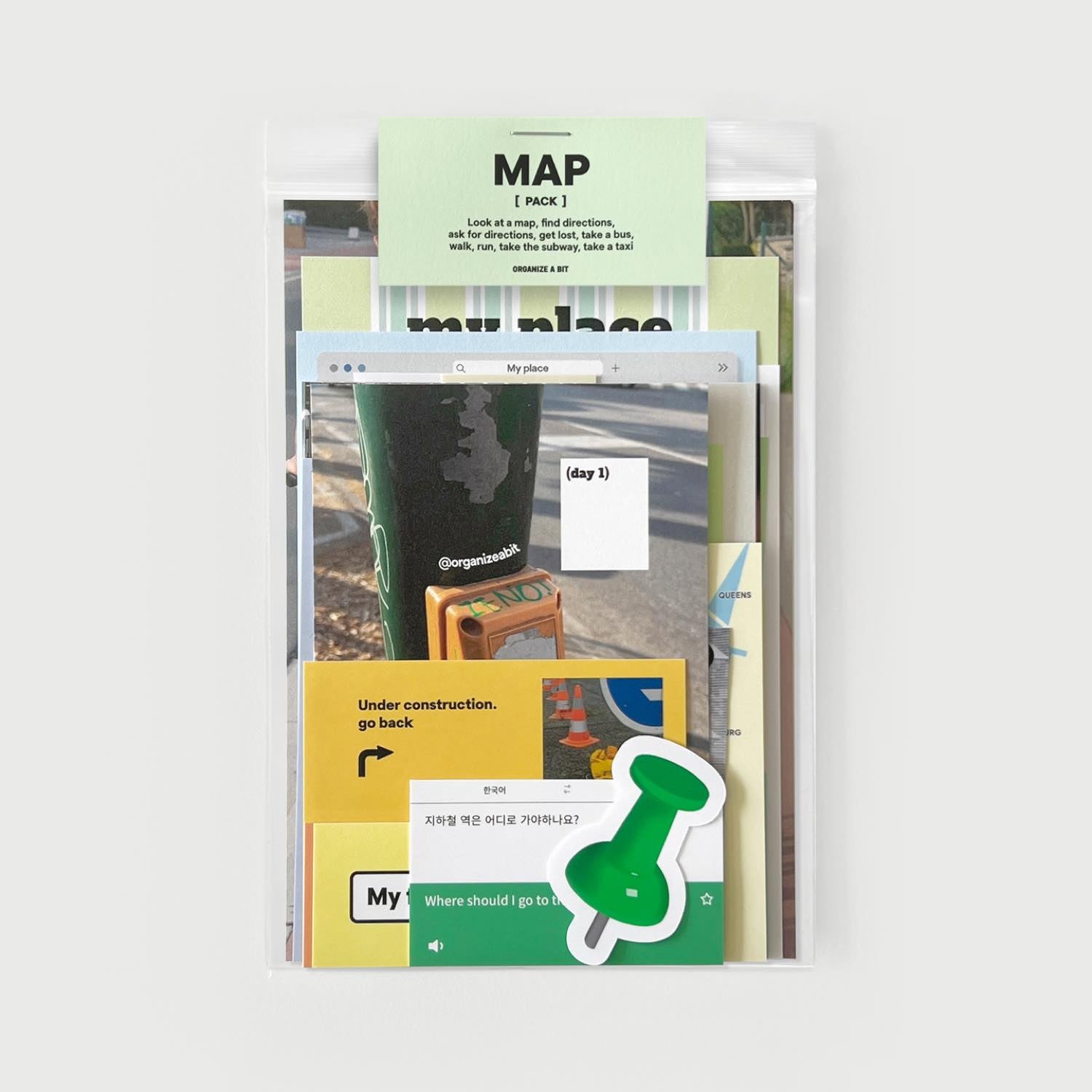 oab map pack / scrap sticker set
