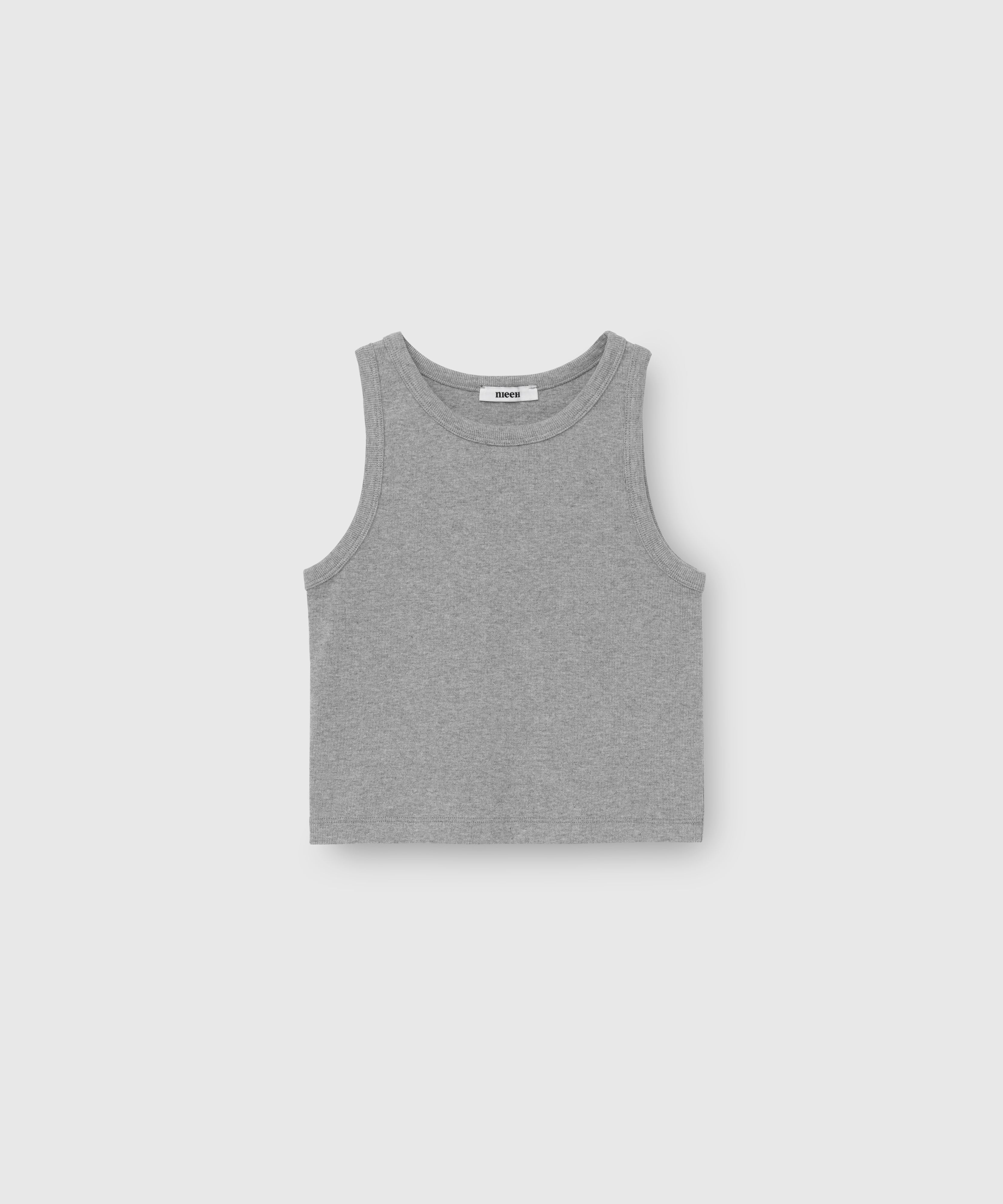 TAG CROP TOP_GRAY