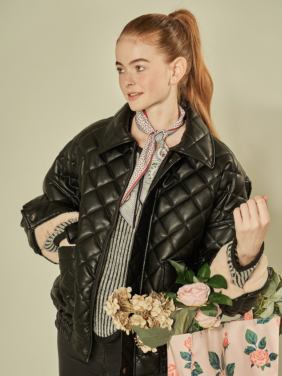 Leather Quilted Heavy Jacket