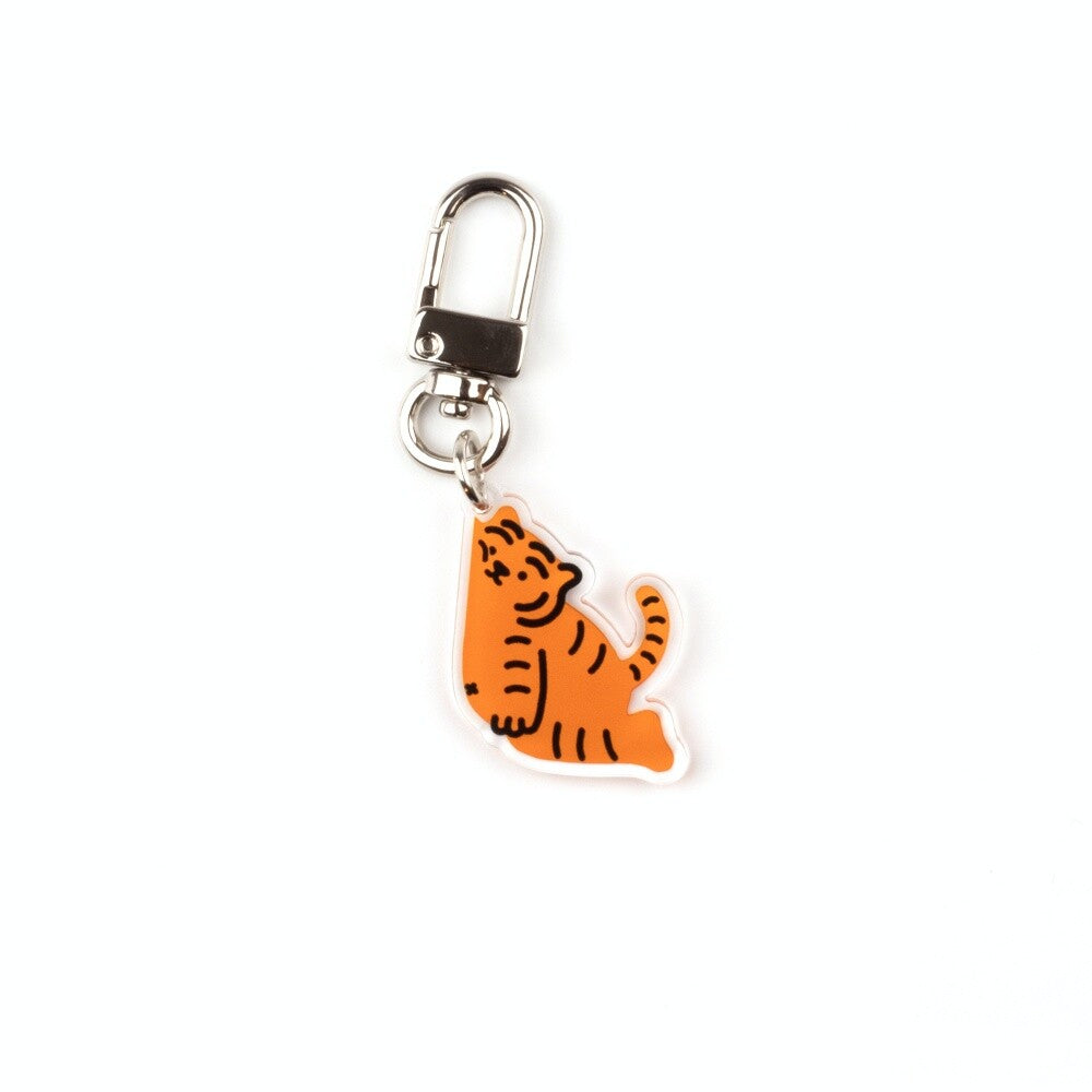 IT'S OK RED TIGER KEY RING