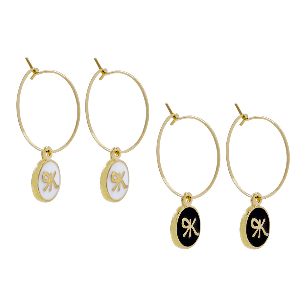 THE K MINI CIRCLE HOOP EARRINGS