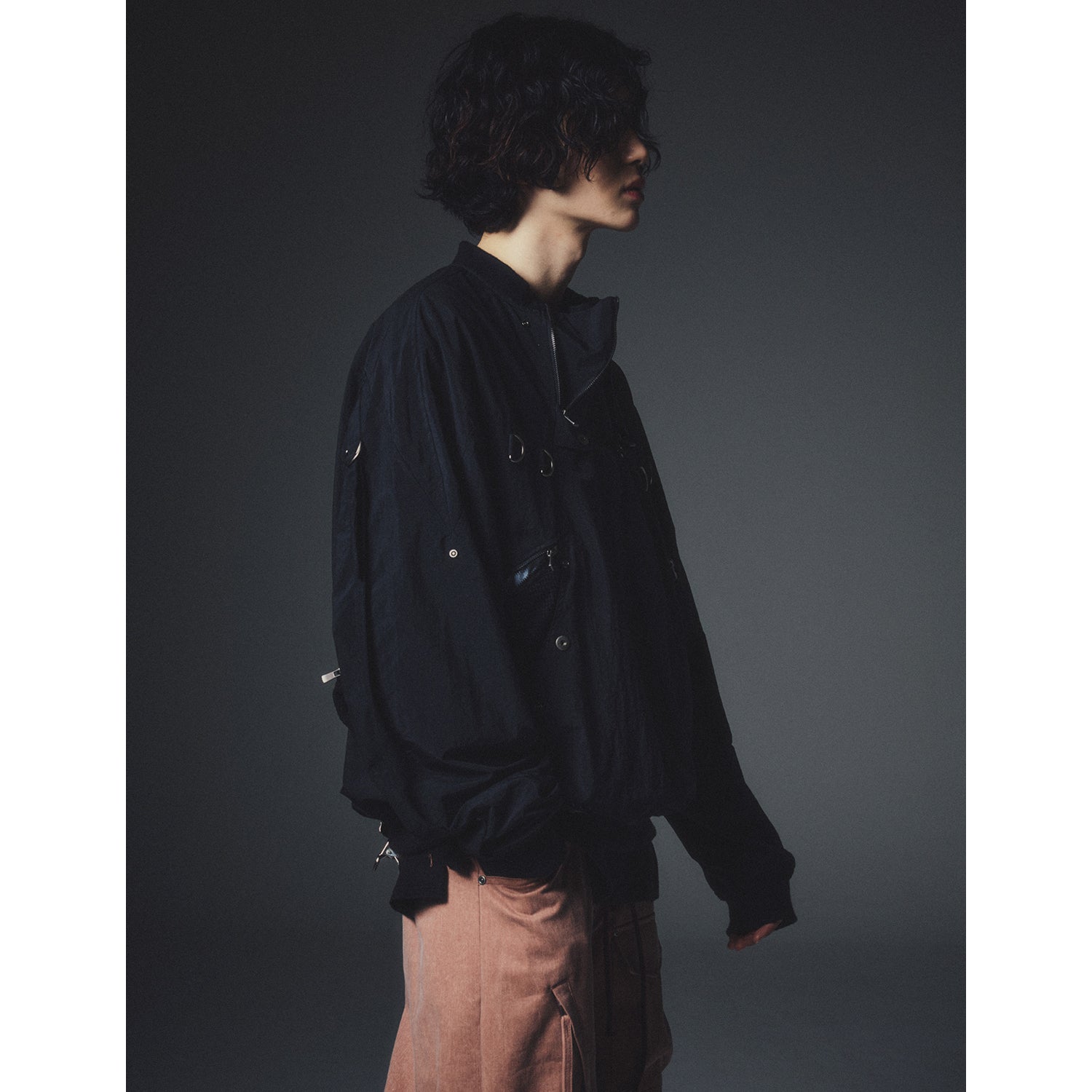 MULTI FUNTIONAL  ZIP PULLOVER JACKET_BK