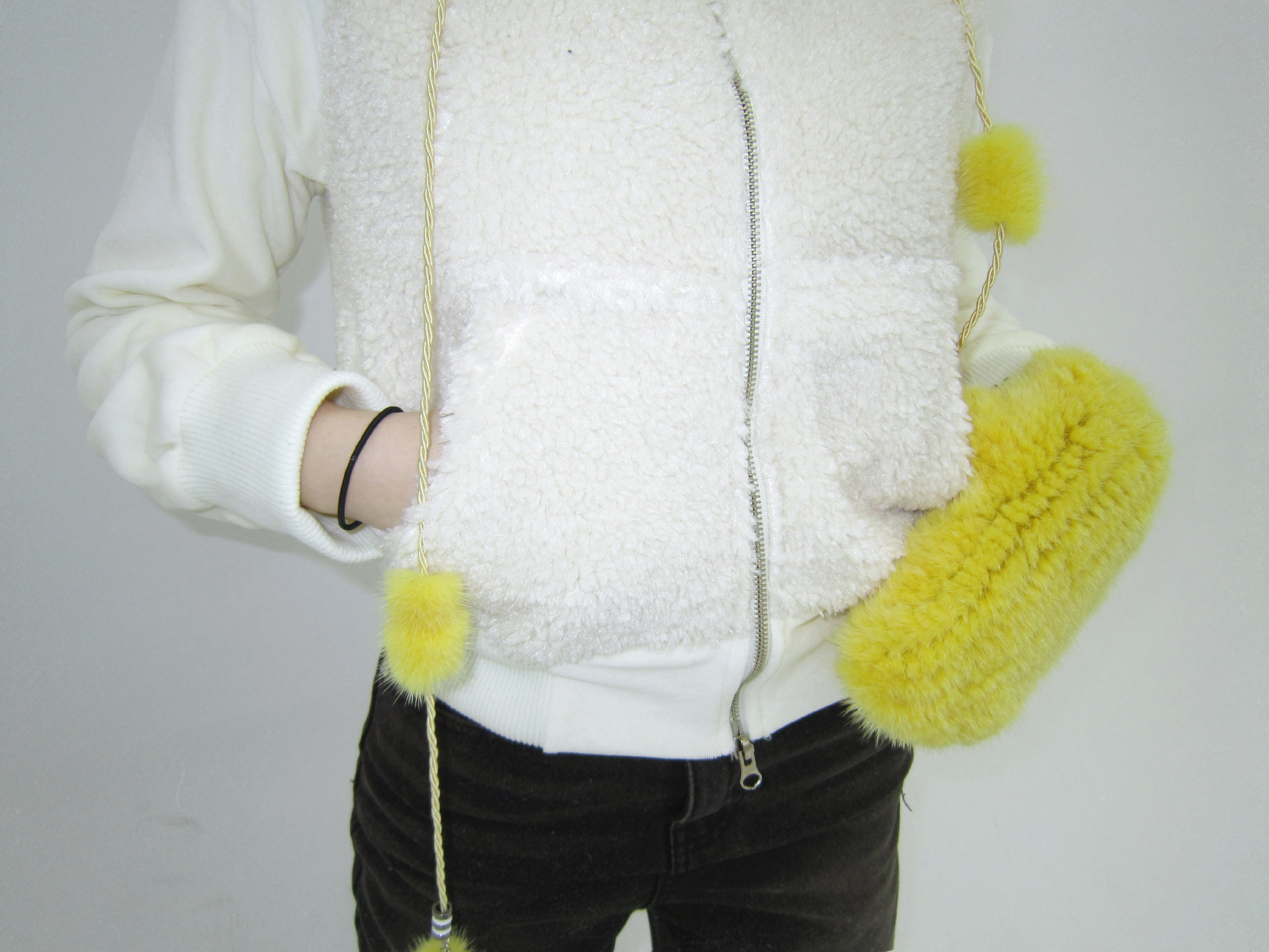 Vela fur zip-up