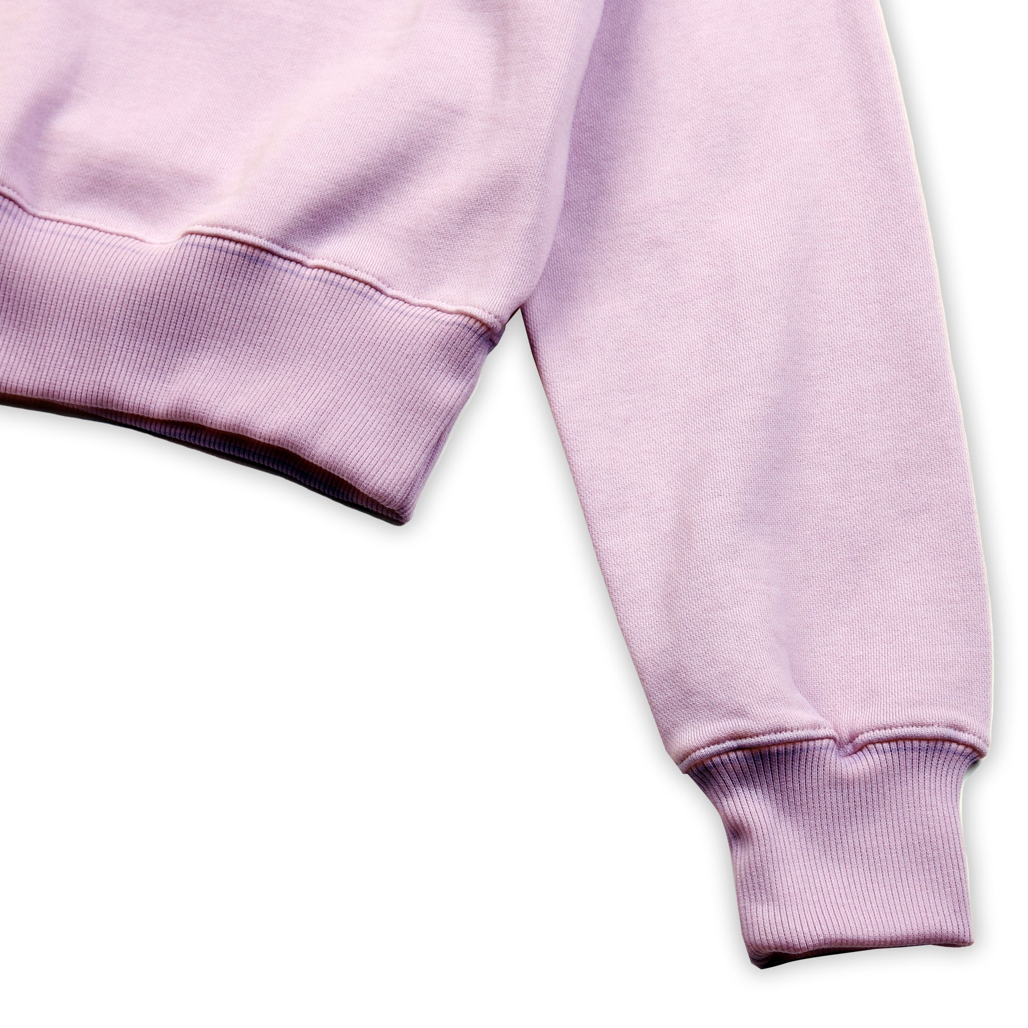 [Call Me Baby] Fuzzy Logo Cropped Sweatshirts (Lavender)