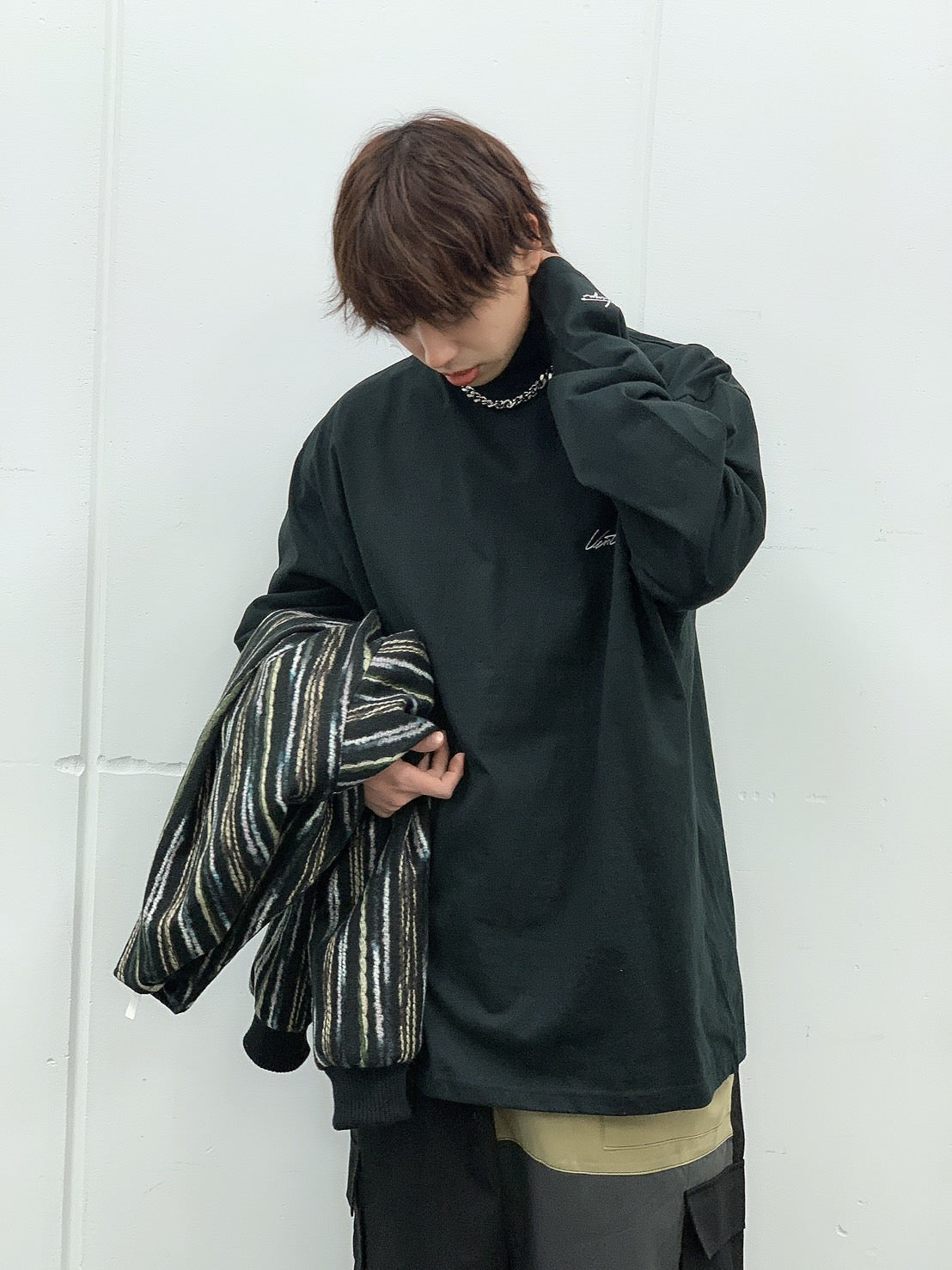 VENTIQU Embroidery long tee （送料込）- ONEWILL