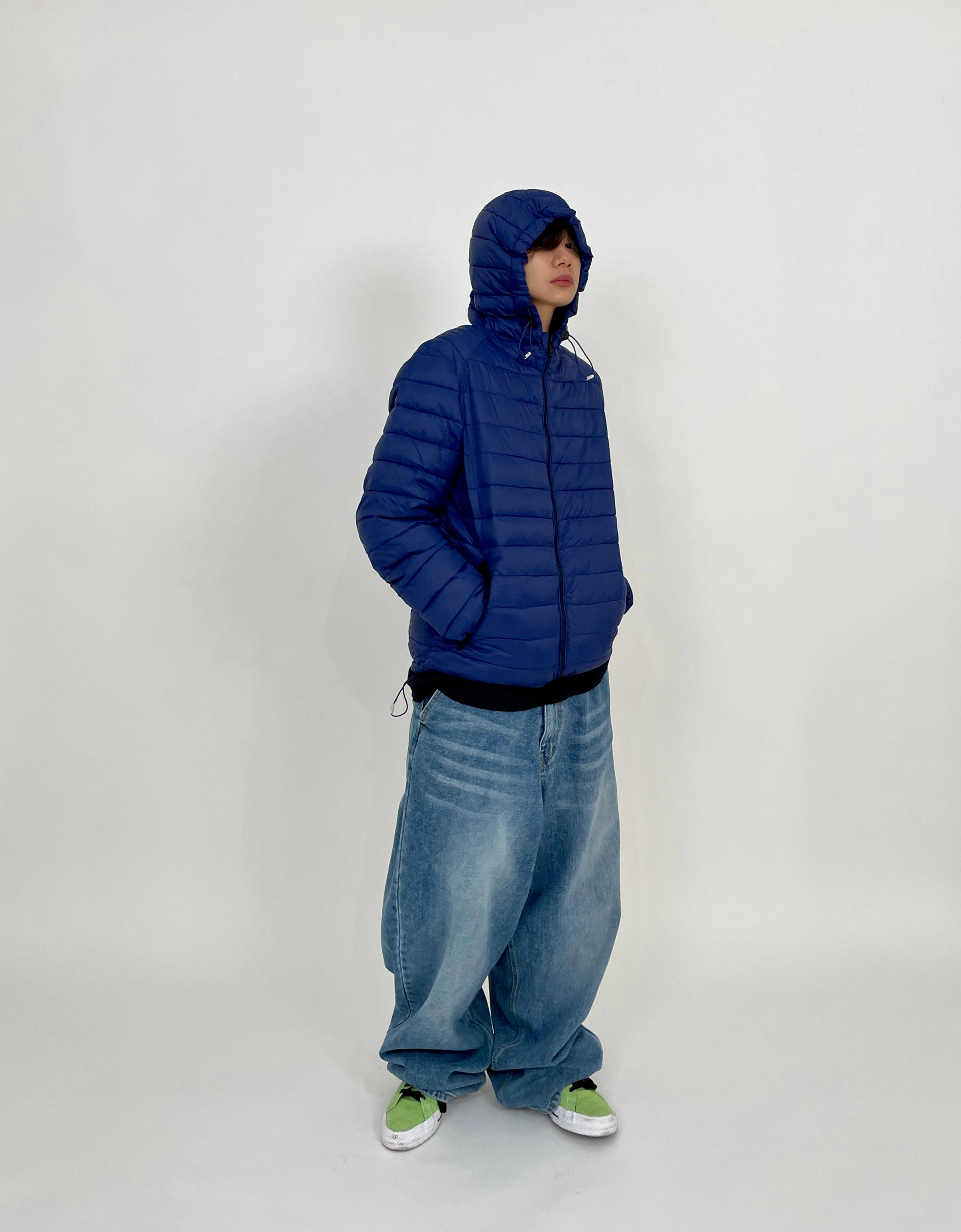 SPORTS WASHING BALLOON DENIM PANTS