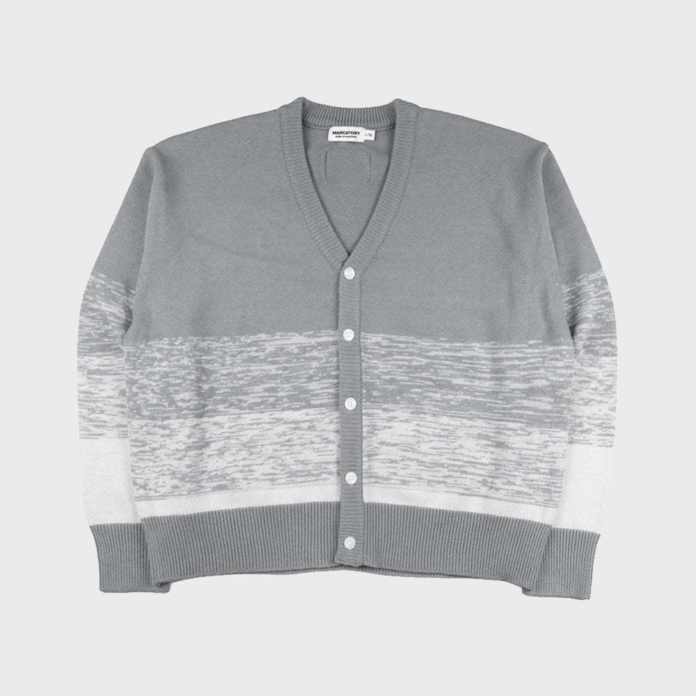 GRADATION KNIT CARDIGAN (GREY)