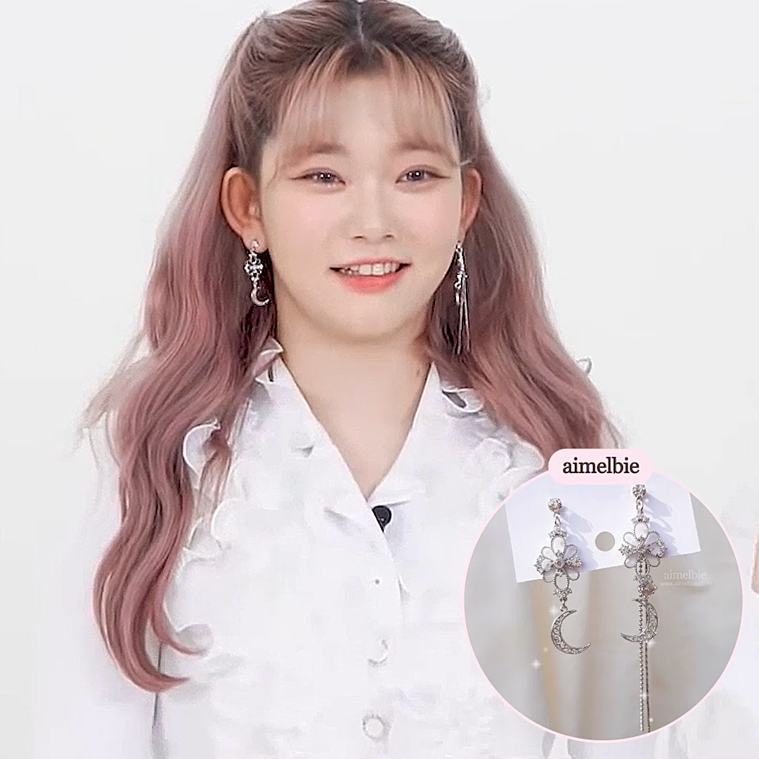  Art Nouveau Moon Earring (Billlie Tsuki, Park Eunbin, Apink Eunji Earring)