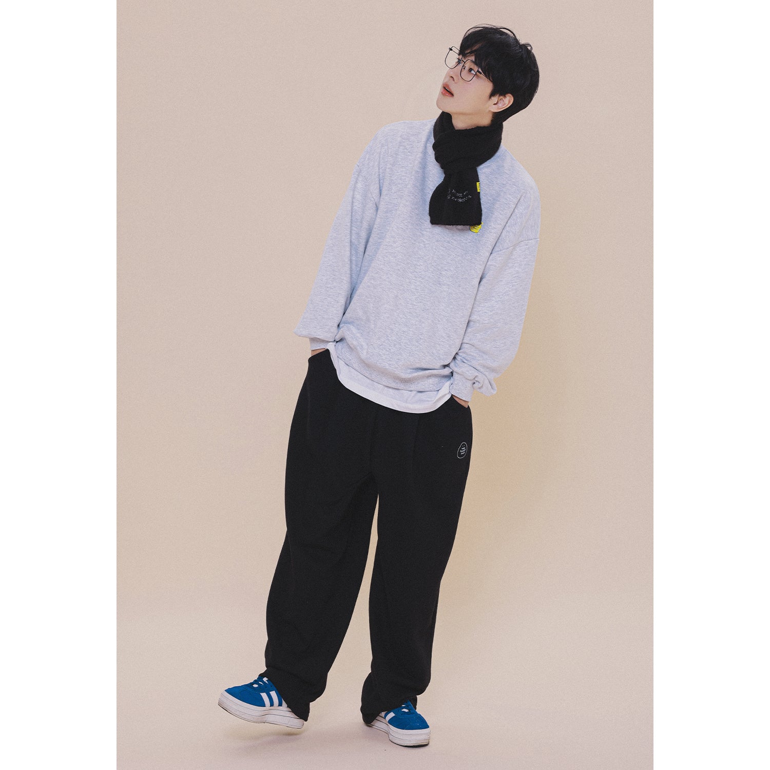 HOLYNUMBER7 X CHOI BYUNGCHAN CHICK GRAPHICS TRAINING PANTS_BLACK