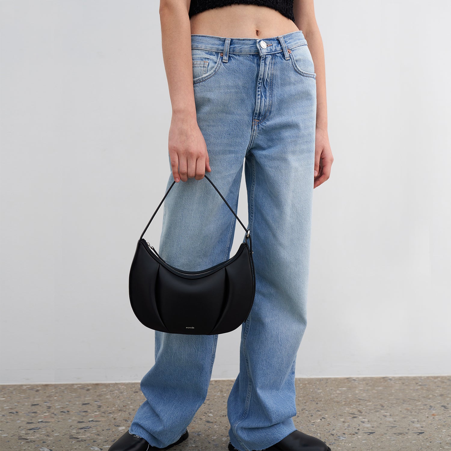 ONION HOBO BAG_BLACK