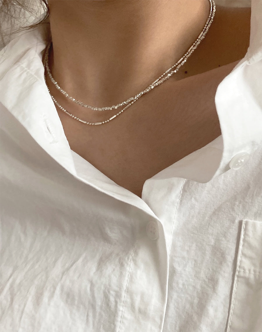 [92.5 silver] ette necklace