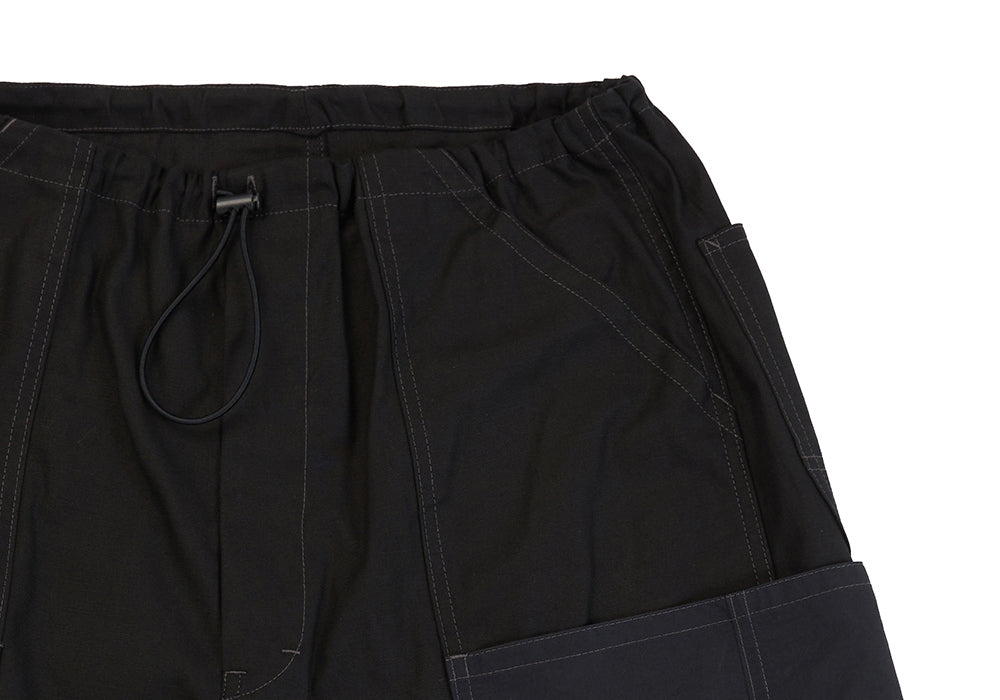 BERMUDA DRAWSTRING PANTS_BLACK