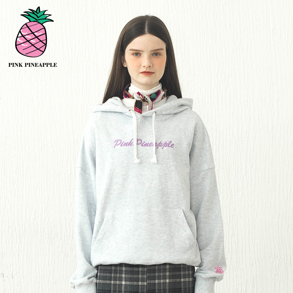 CURLY LETTERING HOODIE (3COLOR)