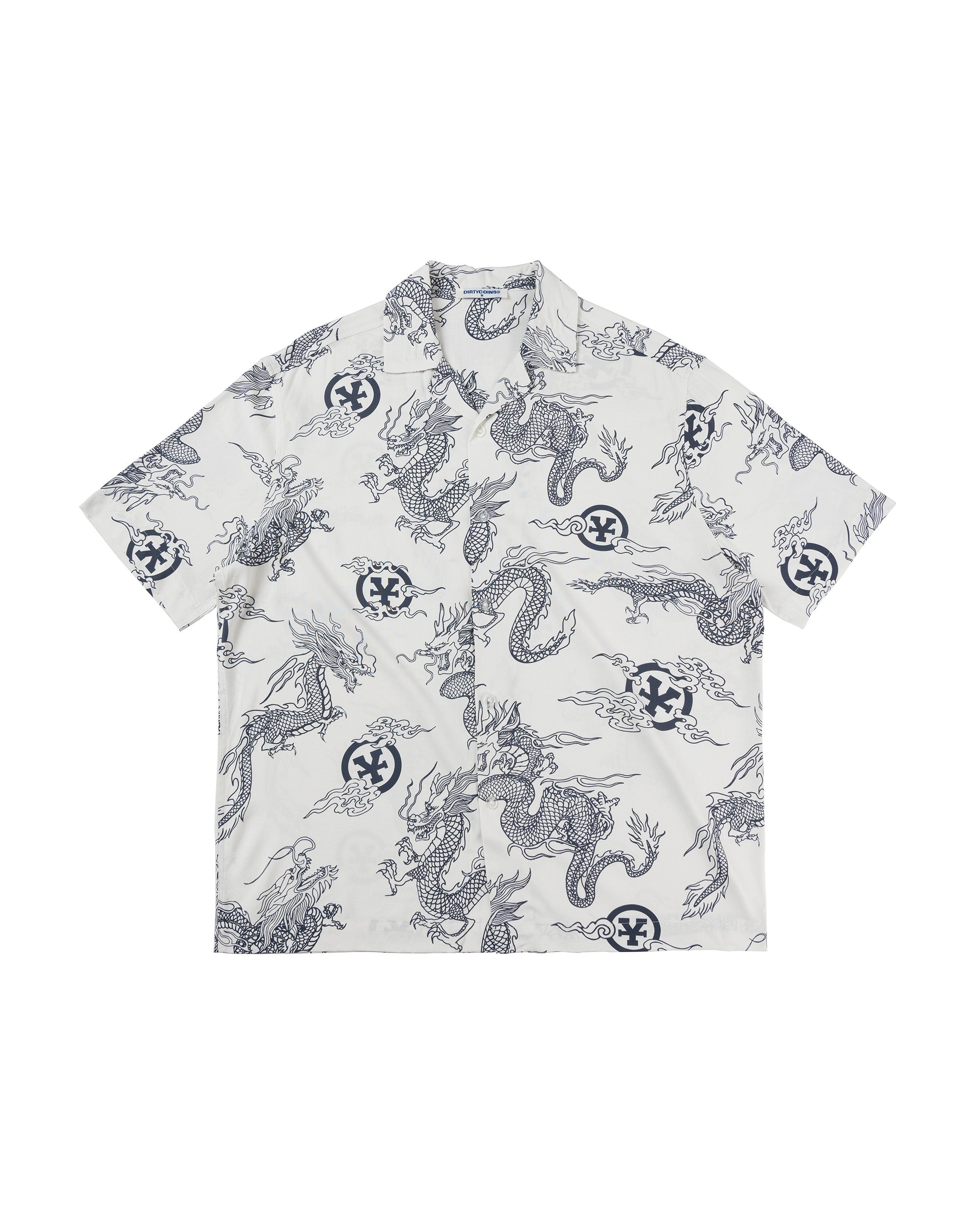 Dragon All Print Shirt - Cream